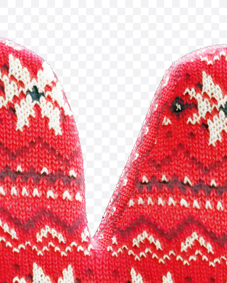 Letter K from Knitted Christmas Fabric Alphabet on Yellow Images Creative Fonts - S82128