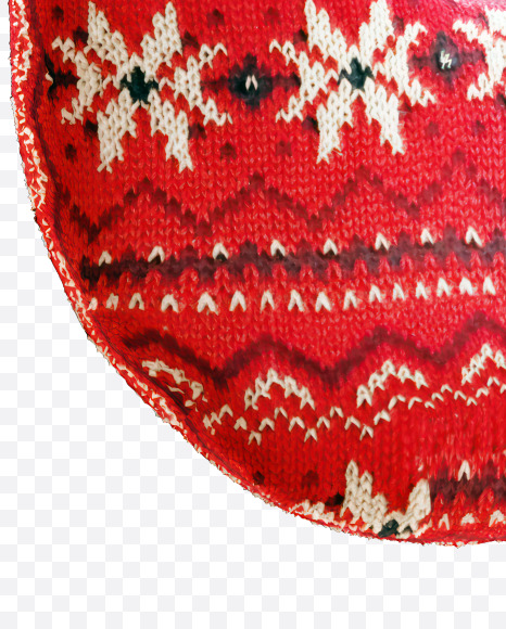 8 from Knitted Christmas Fabric Alphabet on Yellow Images Creative Fonts - S82152