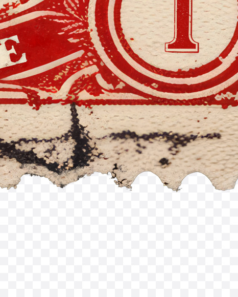 Letter I from Vintage postage stamp alphabet on Yellow Images Creative Fonts - S82489