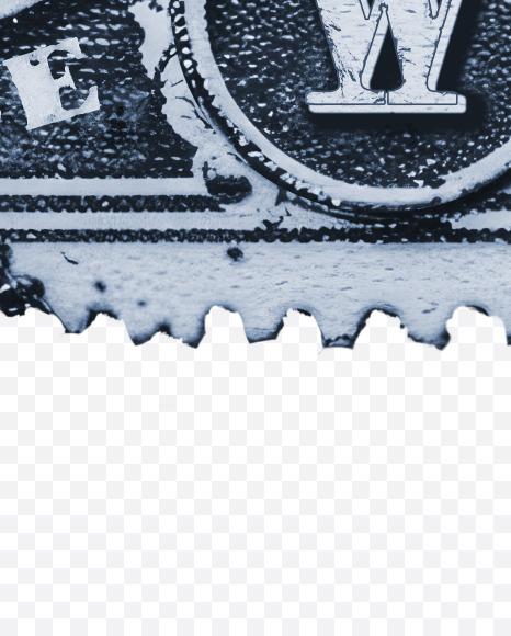 Letter W from Vintage postage stamp alphabet on Yellow Images Creative Fonts - S82503