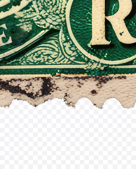 Letter R from Vintage postage stamp alphabet on Yellow Images Creative Fonts - S82498