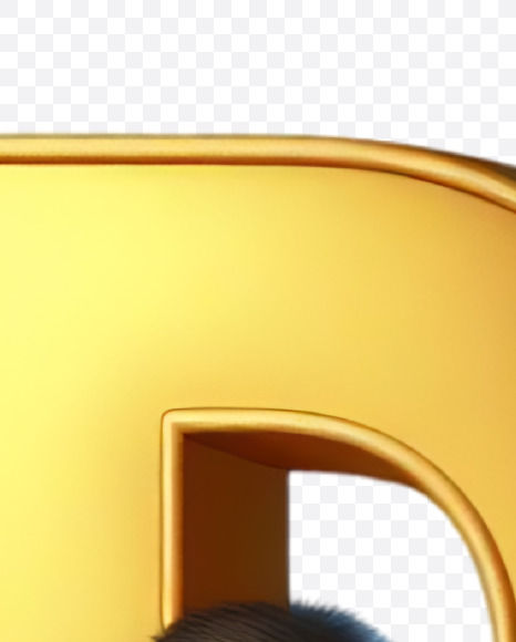 Letter P from Mardi Grass Alphabet on Yellow Images Creative Fonts - S82772