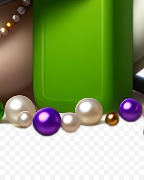 Letter F from Mardi Grass Alphabet on Yellow Images Creative Fonts - S82776