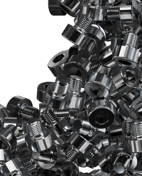 0033 from Alphabet steel bolts on Yellow Images Creative Fonts - S83522