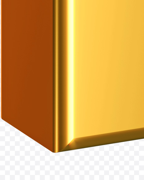 Letter L from Golden font. on Yellow Images Creative Fonts - S83840