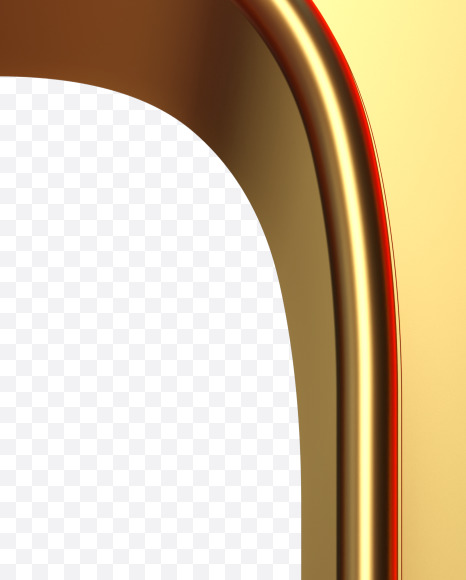 Letter Q from Golden retro font. on Yellow Images Creative Fonts - S84052