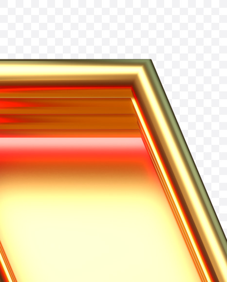 Letter X from Golden retro font. on Yellow Images Creative Fonts - S84059