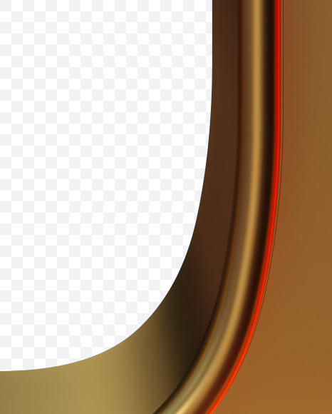 Letter O from Golden retro font. on Yellow Images Creative Fonts - S84050