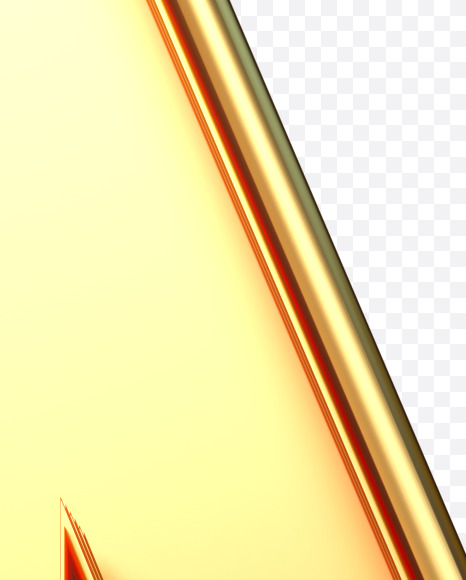 Letter N from Golden retro font. on Yellow Images Creative Fonts - S84049