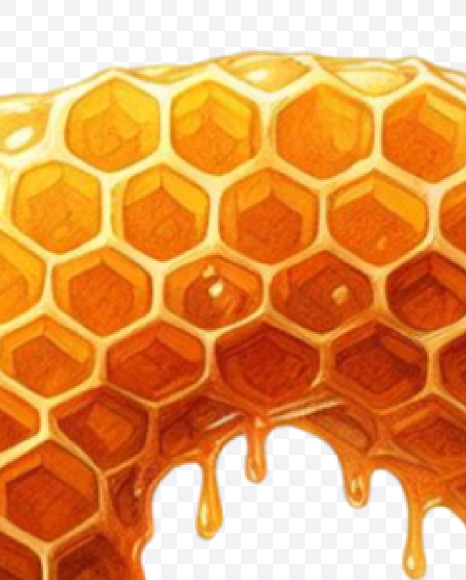 PNG-07 from Honeycomb Alphabet on Yellow Images Creative Fonts - S84185