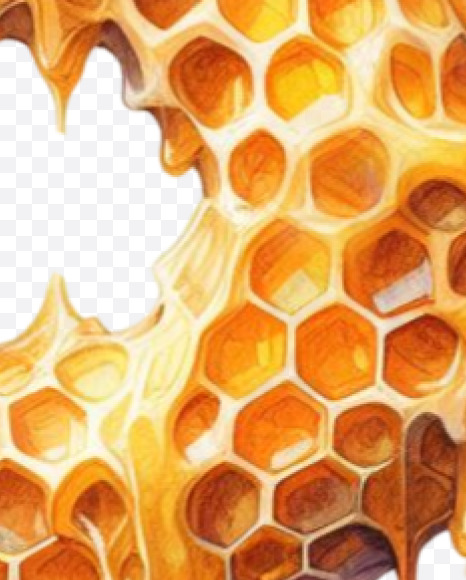 PNG-02 from Honeycomb Alphabet on Yellow Images Creative Fonts - S84178