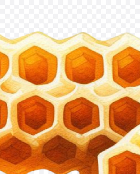 PNG-34 from Honeycomb Alphabet on Yellow Images Creative Fonts - S84166