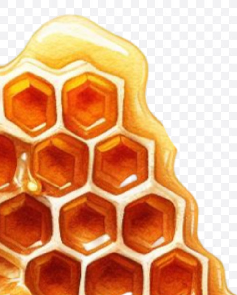 PNG-01 from Honeycomb Alphabet on Yellow Images Creative Fonts - S84190