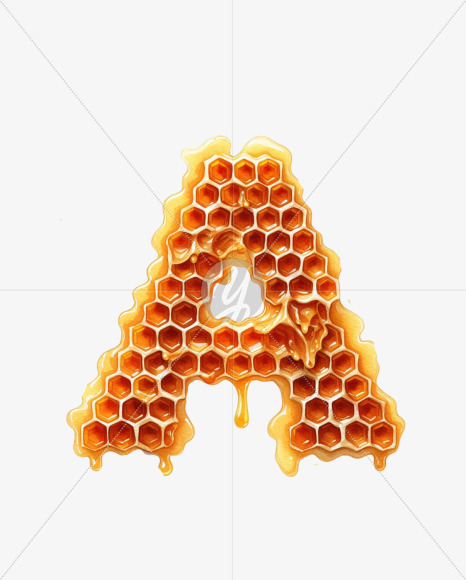 Honeycomb Alphabet - Food