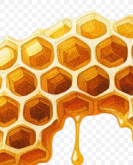 PNG-30 from Honeycomb Alphabet on Yellow Images Creative Fonts - S84161