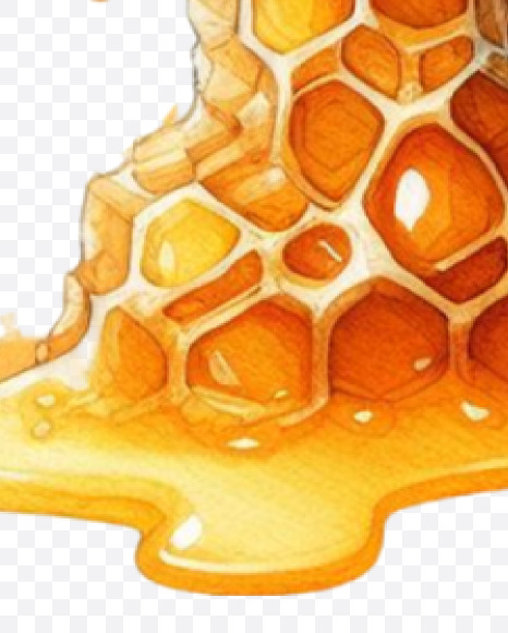 PNG-08 from Honeycomb Alphabet on Yellow Images Creative Fonts - S84183