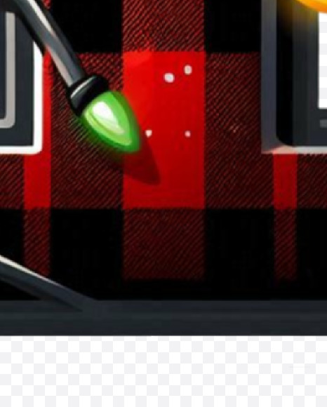 Letter I from Christmas Alphabet on Yellow Images Creative Fonts - S84214