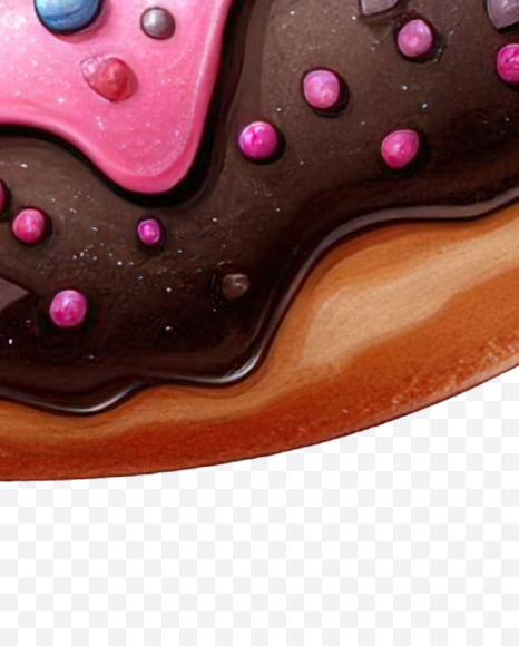8 from Valentine Donut Alphabet on Yellow Images Creative Fonts - S84250