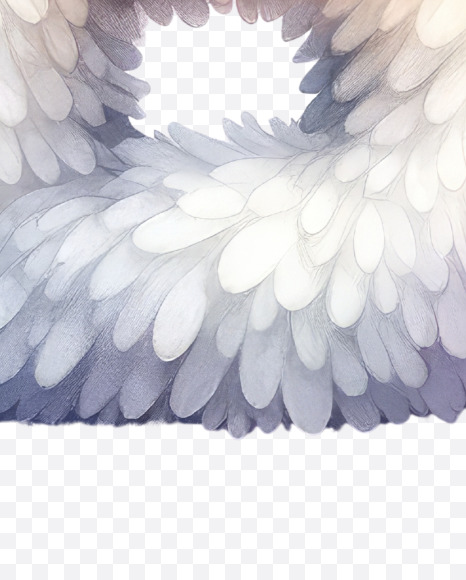 Letter B from Easter Watercolor Alphabet Bunny Ears on Yellow Images Creative Fonts - S84315