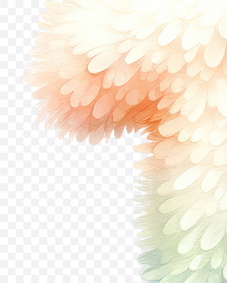 1 from Easter Watercolor Alphabet Bunny Ears on Yellow Images Creative Fonts - S84291