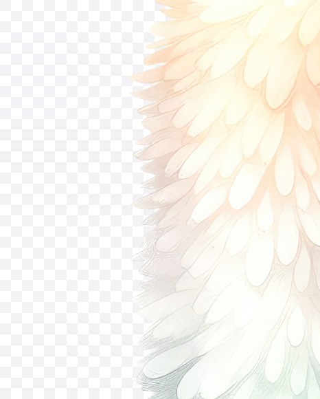 Letter P from Easter Watercolor Alphabet Bunny Ears on Yellow Images Creative Fonts - S84303