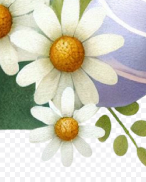 Letter T from Spring Floral Alphabet on Yellow Images Creative Fonts - S84326