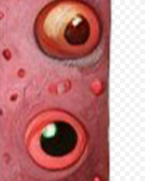 1 from Monster Watercolor alphabet on Yellow Images Creative Fonts - S84363