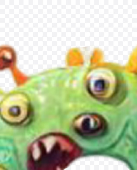 ce02860 from Monster Watercolor alphabet on Yellow Images Creative Fonts - S84365