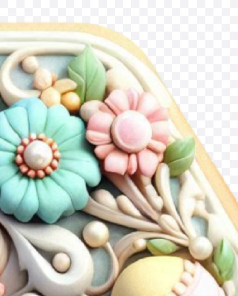 Letter N from Easter Alphabet Letters on Yellow Images Creative Fonts - S84407