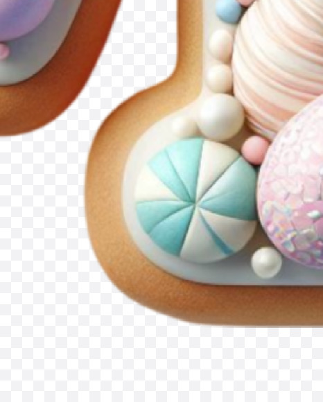 Letter M from Easter Alphabet Letters on Yellow Images Creative Fonts - S84403