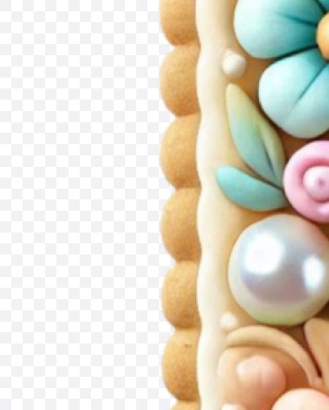 Letter P from Easter Alphabet Letters on Yellow Images Creative Fonts - S84411