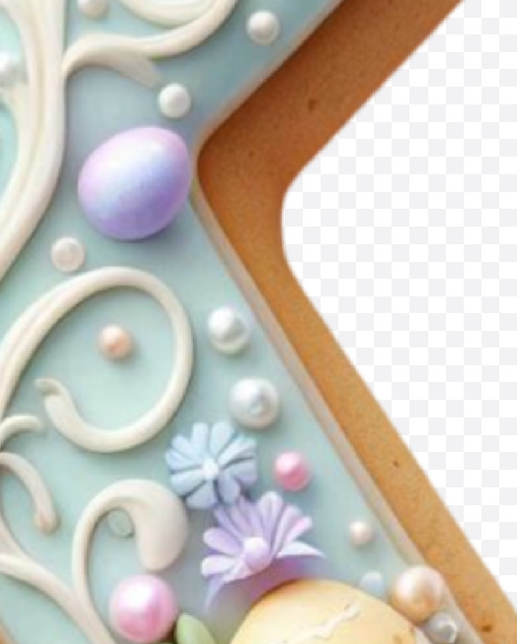 Letter K from Easter Alphabet Letters on Yellow Images Creative Fonts - S84404