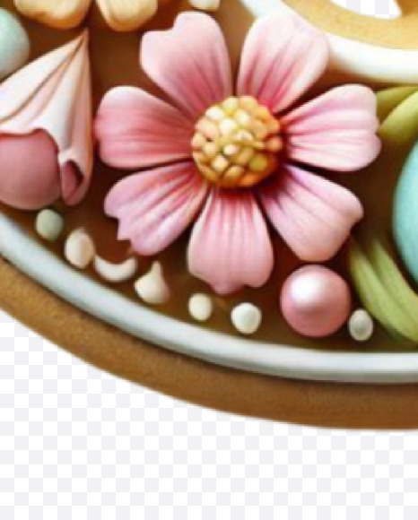 Letter Q from Easter Alphabet Letters on Yellow Images Creative Fonts - S84409