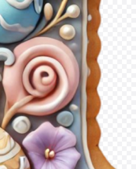 Letter U from Easter Alphabet Letters on Yellow Images Creative Fonts - S84413