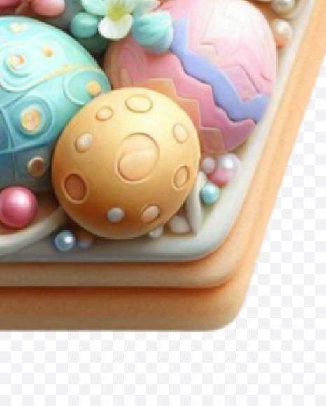 Letter V from Easter Alphabet Letters on Yellow Images Creative Fonts - S84414