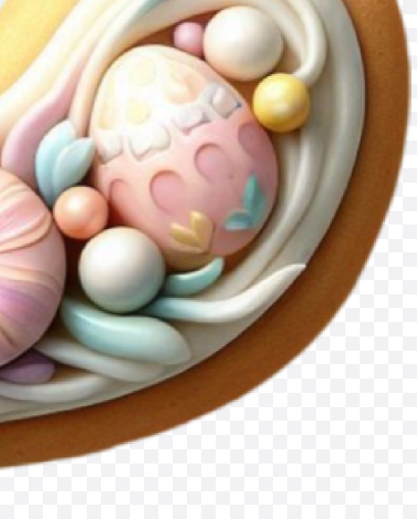 Letter C from Easter Alphabet Letters on Yellow Images Creative Fonts - S84394