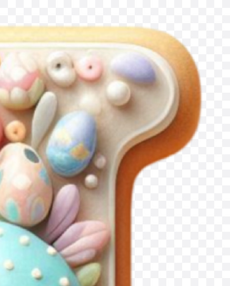 Letter H from Easter Alphabet Letters on Yellow Images Creative Fonts - S84398