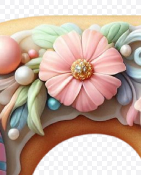 Letter G from Easter Alphabet Letters on Yellow Images Creative Fonts - S84397