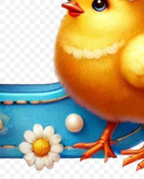 Letter B from Easter Watercolor Letters on Yellow Images Creative Fonts - S84441