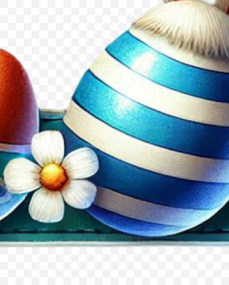 Letter E from Easter Watercolor Letters on Yellow Images Creative Fonts - S84446