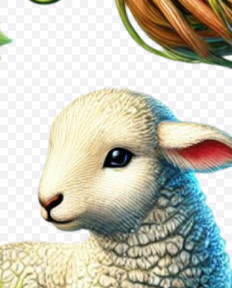 Letter C from Easter Watercolor Letters on Yellow Images Creative Fonts - S84444