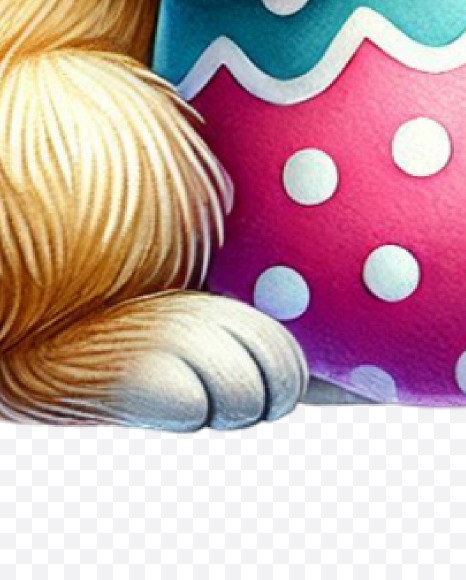 Letter F from Easter Watercolor Letters on Yellow Images Creative Fonts - S84443