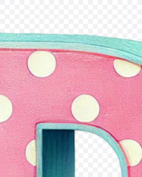 Letter P from Easter Watercolor Letters on Yellow Images Creative Fonts - S84435