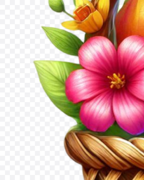 Letter J from Easter Watercolor Letters on Yellow Images Creative Fonts - S84433