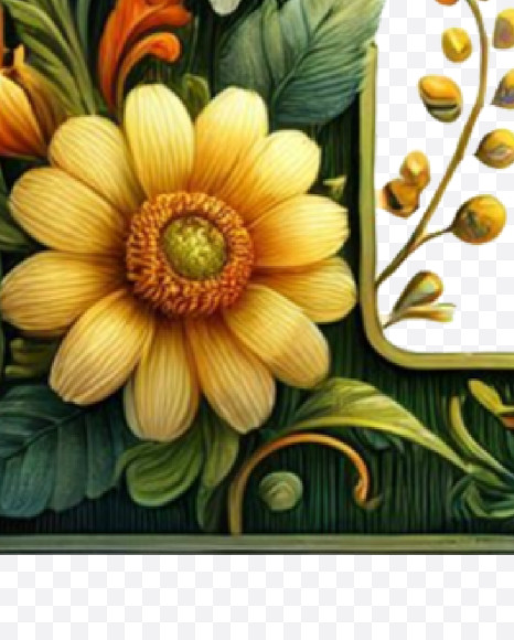 Letter B from Spring Alphabet Letters on Yellow Images Creative Fonts - S84479