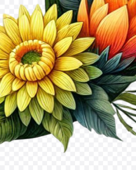 8 from Spring Alphabet Letters on Yellow Images Creative Fonts - S84450