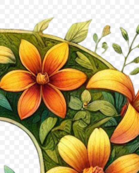 3 from Spring Alphabet Letters on Yellow Images Creative Fonts - S84461