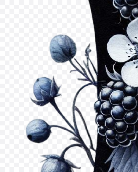 a28283a from Spring Blackberry Alphabet Letters on Yellow Images Creative Fonts - S84513