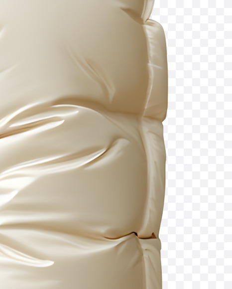 1 from Beige Puffer Jacket Font on Yellow Images Creative Fonts - S84709
