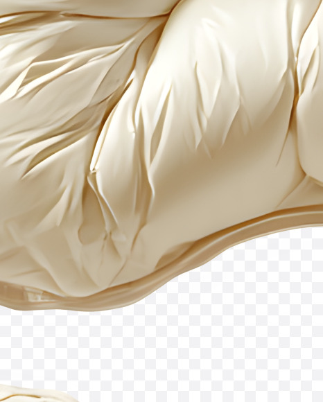 5 from Beige Puffer Jacket Font on Yellow Images Creative Fonts - S84713